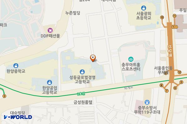 성동글로벌경영고등학교 위치 지도 — 서울특별시 중구 퇴계로 375, 성동글로벌경영고등학교 (신당동)