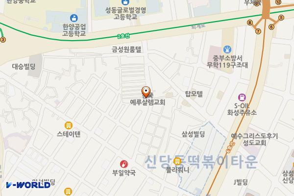 신당1호 공중화장실 위치 지도 — 서울특별시 중구 다산로33다길 25