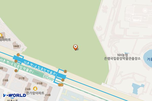 이촌역 위치 지도 — 서울특별시 용산구 용산동5가 17-112 4호선 이촌역