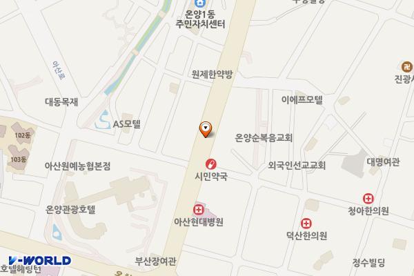 공영노상주차장 위치 지도 — 충청남도 아산시 온천동 226-3