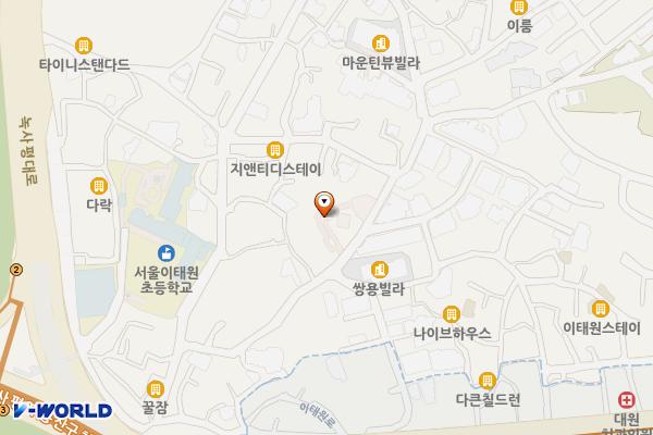 이태원 부군당 역사공원 위치 지도 — 서울특별시 용산구 녹사평대로40다길 37