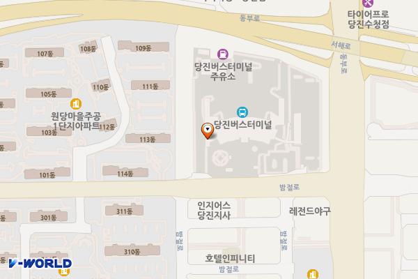 당진공영버스터미널공영주차장 위치 지도 — 충청남도 당진시 밤절로 149
