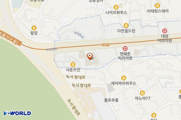 이태원 시장 화장실 (민간개방지정) 위치 지도 — 서울특별시 용산구 이태원로14길 6 (이태원동, 이태원시장)
