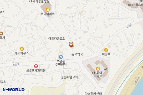 롯데리아(보광점) (민간개방지정) 위치 지도 — 서울특별시 용산구 보광로 24