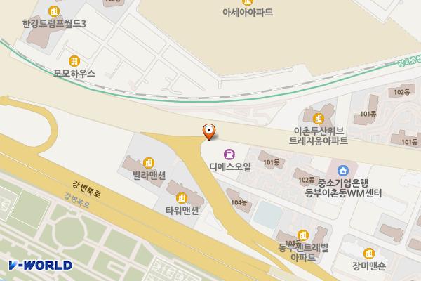 한석 주유소 위치 지도 — 서울특별시 용산구 이촌로 164 (이촌동, SK주유소)