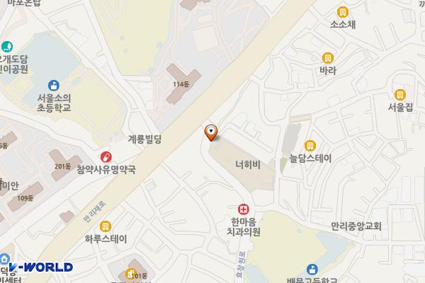 만리시장 개방화장실  (민간개방지정) 위치 지도 — 서울특별시 용산구 효창원로 276