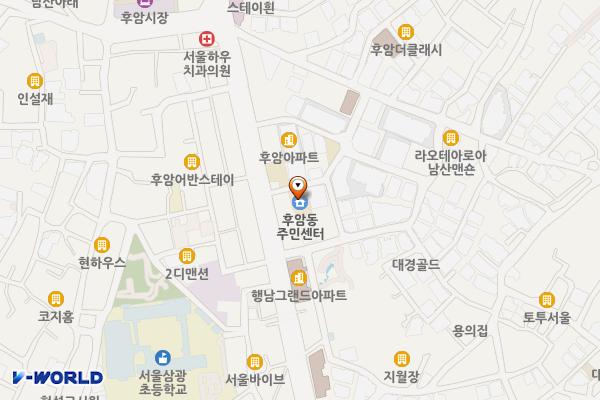 후암동 주민센터 위치 지도 — 서울특별시 용산구 후암로 32-6 (후암동, 후암동 주민센터)