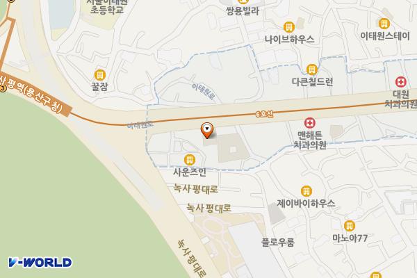 맥도날드(이태원점) 개방화장실 위치 지도 — 서울특별시 용산구 이태원로 142-1 (이태원동)