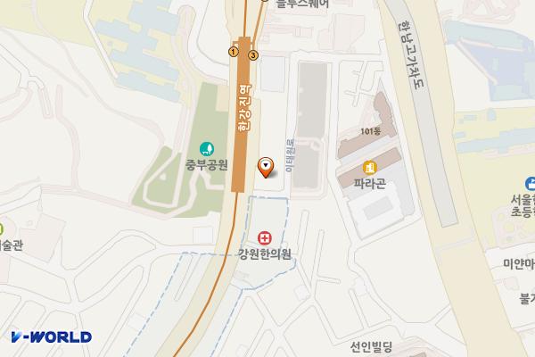 용산공예관 위치 지도 — 서울특별시 용산구 이태원로 274 (한남동, 용산전통공예문화체험관)