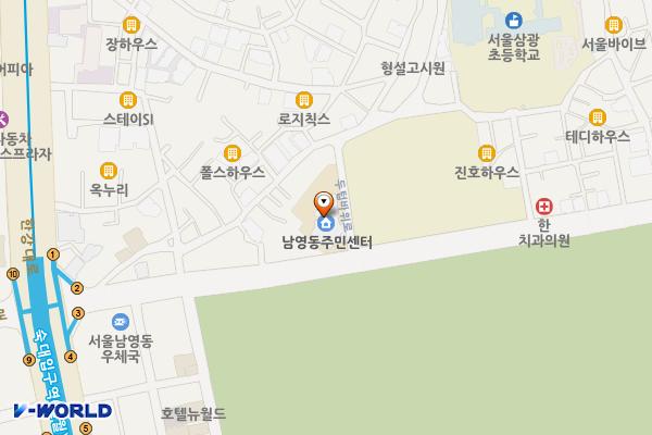 갈월종합사회복지관 위치 지도 — 서울특별시 용산구 두텁바위로 25 (갈월동)