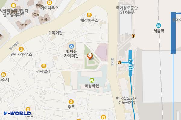 청파 어린이 공원 위치 지도 — 서울특별시 용산구 서계동 226-3