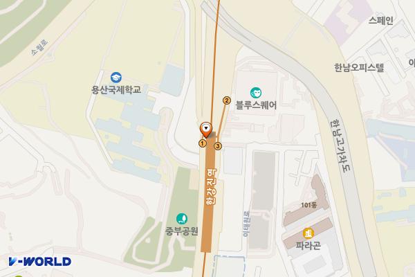 한강진역(6호선) 위치 지도 — 서울특별시 용산구 이태원로 지하 287 (한남동, 6호선 한강진역)