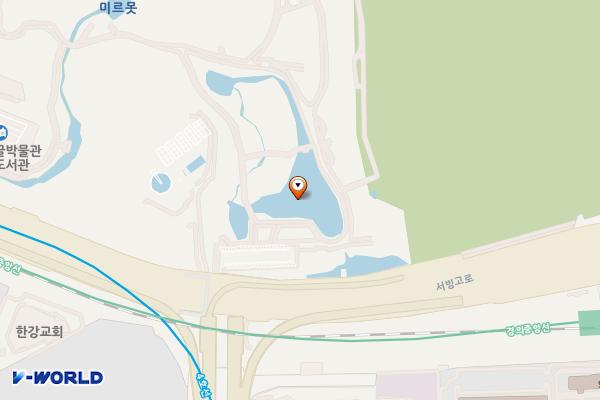 용산가족공원 주차장 화장실 위치 지도 — 서울특별시 용산구 용산동6가 93-8