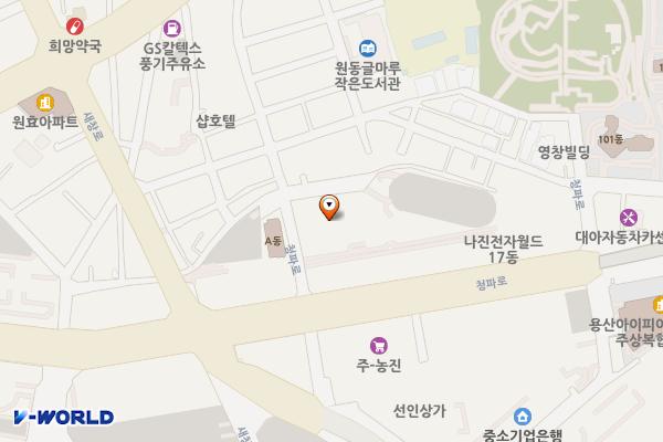 전자타운 위치 지도 — 서울특별시 용산구 청파로 113-12 (한강로2가, 전자타운상가)