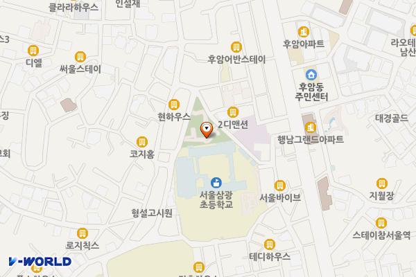새나라 어린이공원 위치 지도 — 서울특별시 용산구 후암동 190-1