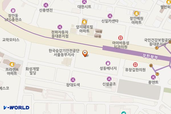 명성주유소 위치 지도 — 서울특별시 성동구 천호대로 384 (용답동)
