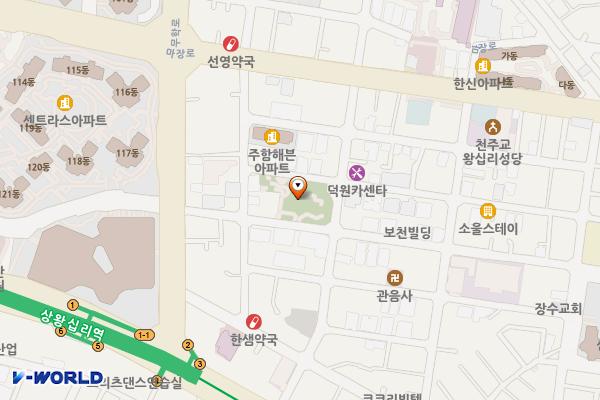 도선공영주차장 위치 지도 — 서울특별시 성동구 무학로8길 8