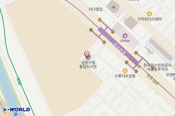 성동구립용답도서관 위치 지도 — 서울특별시 성동구 용답중앙3길 10