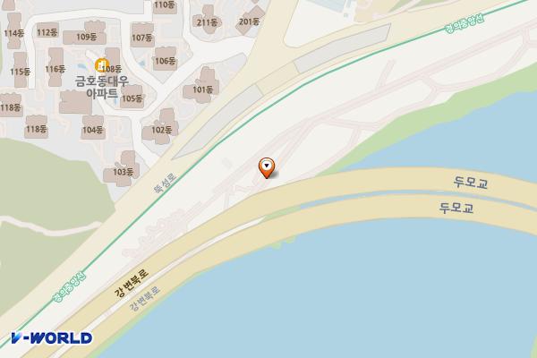 한강화장실 이촌1 화장실 위치 지도 — 서울특별시 성동구 금호동4가 1523-2천