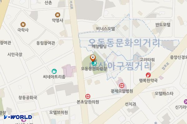 오동동 문화광장 공영주차장 위치 지도 — 경상남도 창원시 마산합포구 동성동 177-1