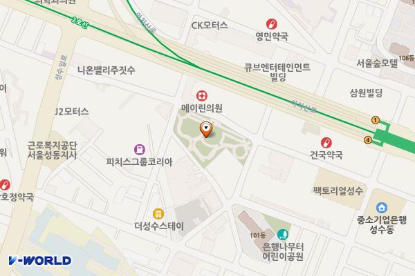 매봉산 지하수 옆 위치 지도 — 서울특별시 성동구 동호로5길 207