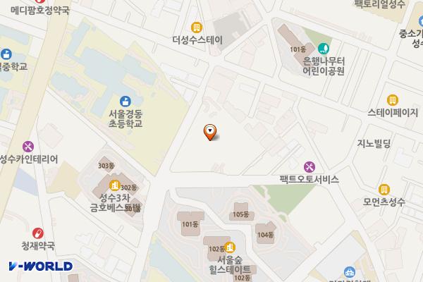 서울숲코오롱디지털타워 위치 지도 — 서울특별시 성동구 성수일로4길 25, 서울숲코오롱디지털타워 (성수동2가)