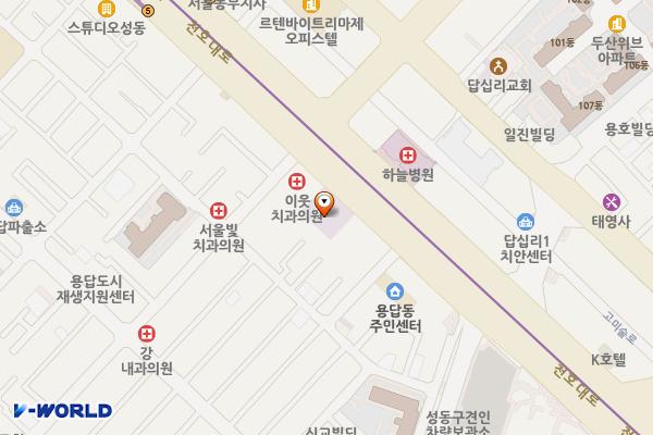 순복음교회 성동성전 위치 지도 — 서울특별시 성동구 천호대로 316, 순복음교회 성동성전 (용답동)