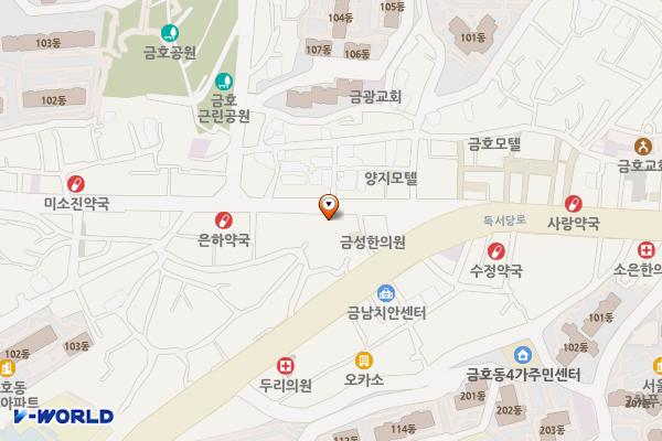 금호4가(얼음가게) 위치 지도 — 서울특별시 성동구 장터길 42