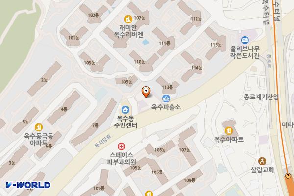 옥수동성당 위치 지도 — 서울특별시 성동구 독서당로 207, 옥수동성당 (옥수동)