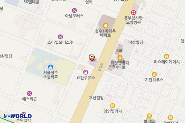 서울프라임병원 위치 지도 — 서울특별시 성동구 동일로 133 (성수동2가)