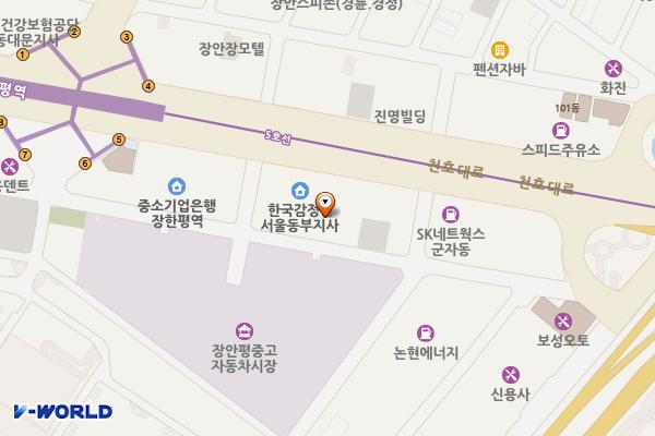 시온요양병원 위치 지도 — 서울특별시 성동구 자동차시장1길 85, JS 빌딩 (용답동)