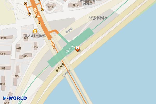 한강화장실 이촌2 화장실 위치 지도 — 서울특별시 성동구 옥수동 490-7천