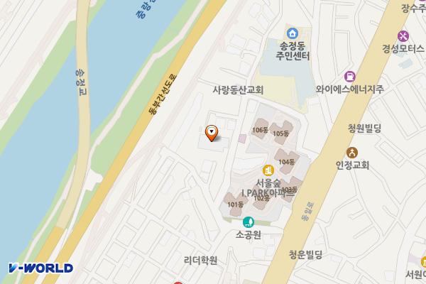 송정동공공복합청사 위치 지도 — 서울특별시 성동구 송정18가길 9