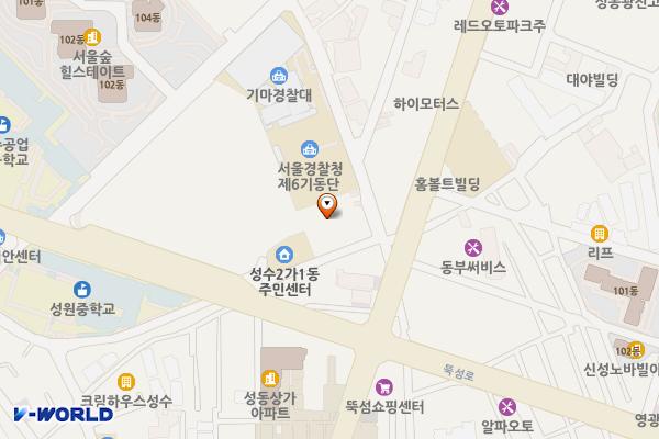 서울숲한라시그마밸리2차 위치 지도 — 서울특별시 성동구 성수이로7길 7, 서울숲 한라시그마밸리Ⅱ (성수동2가)