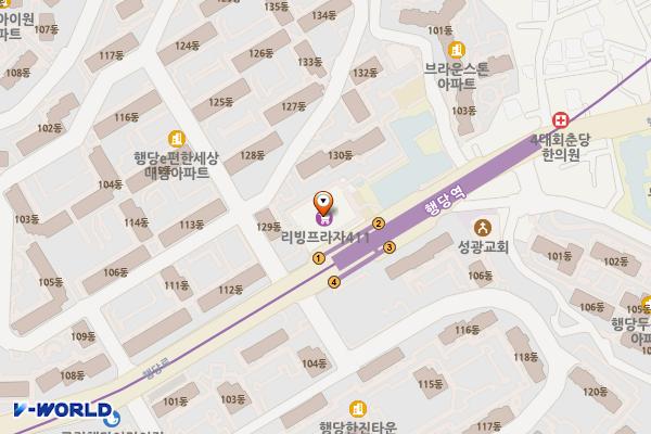 행당대림리빙프라자 위치 지도 — 서울특별시 성동구 행당로 87, 행당동 대림아파트 (행당동)