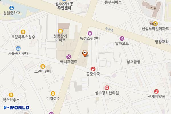 뚝도시장 2번 위치 지도 — 서울특별시 성동구 성수이로 32-15 (성수동2가)