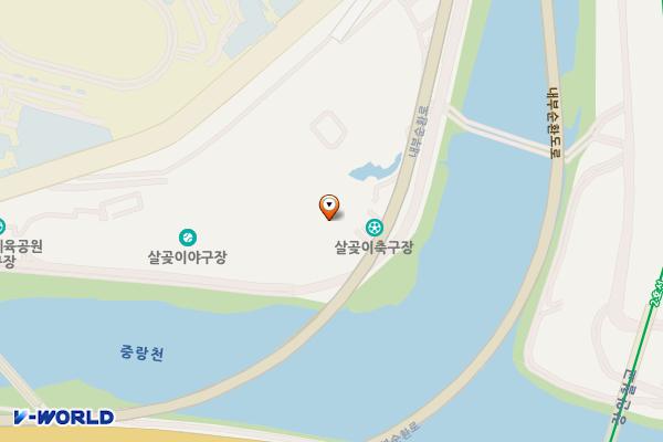 살곶이체육공원 위치 지도 — 서울특별시 성동구 중랑천서자전거길 209