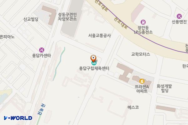 성동구립용답체육센터 위치 지도 — 서울특별시 성동구 천호대로78길 15-48