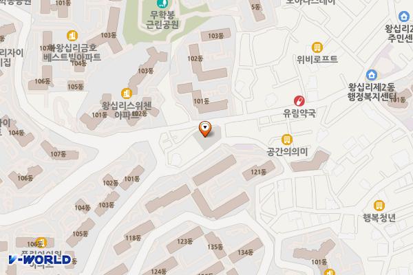 하왕십리동 공영주차장 화장실 위치 지도 — 서울특별시 성동구 무학봉길 48