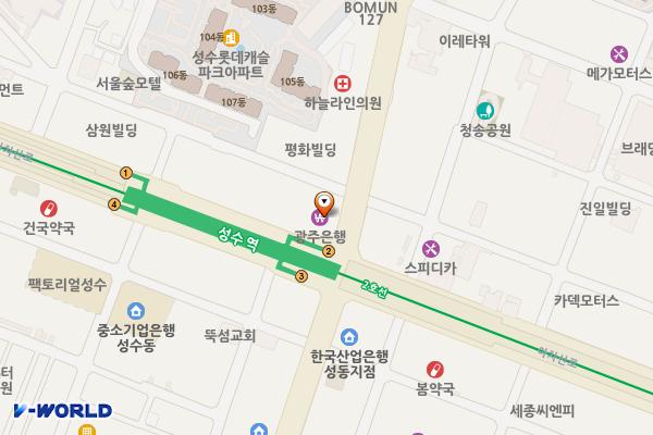 성수역(2) 위치 지도 — 서울특별시 성동구 성수동2가 300-1 성수역