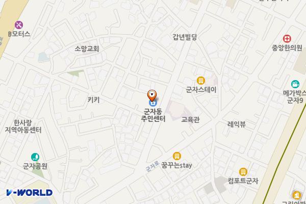군자동복합센터 위치 지도 — 서울특별시 광진구 면목로 13
