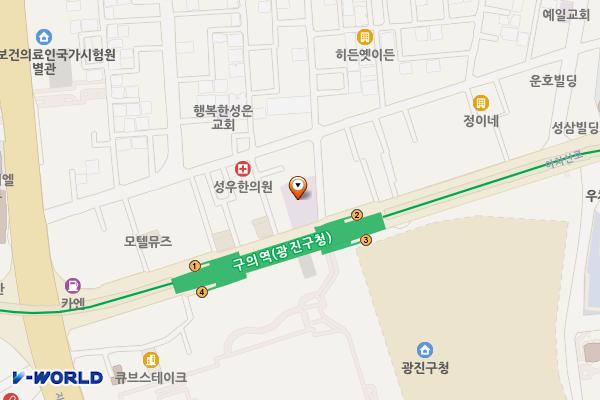민도빌딩 위치 지도 — 서울특별시 광진구 아차산로 395
