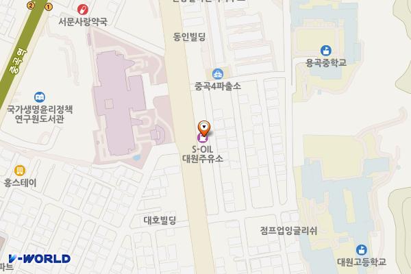 대원주유소 위치 지도 — 서울특별시 광진구 용마산로 122