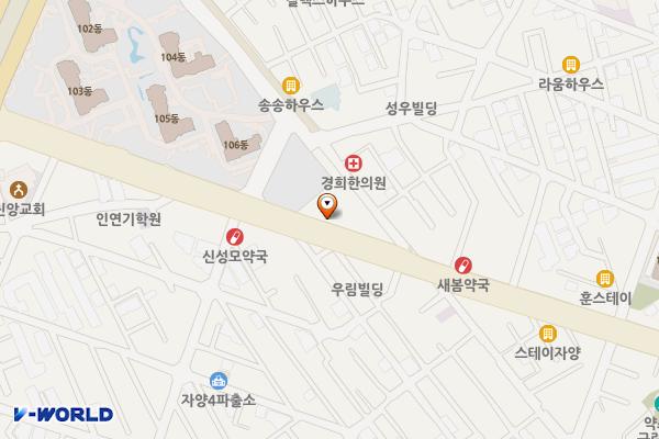노룬산시장 위치 지도 — 서울특별시 광진구 뚝섬로 489
