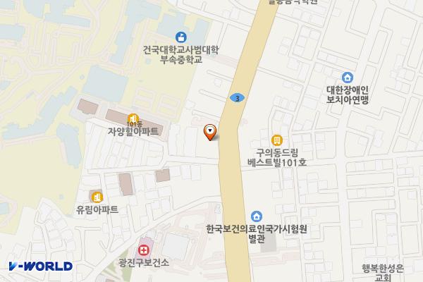 자양오피스텔 위치 지도 — 서울특별시 광진구 자양로 135