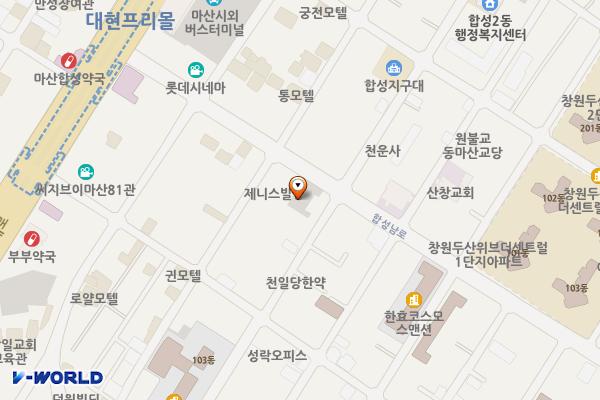 합성동상가 공영주차장 위치 지도 — 경상남도 창원시 마산회원구 양덕동 89-4
