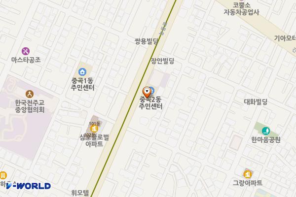 중곡제2동주민센터 위치 지도 — 서울특별시 광진구 능동로 346