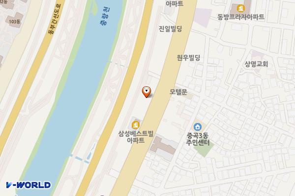 중곡현대주유소 위치 지도 — 서울특별시 광진구 동일로 435