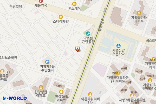 원조순대국감자탕 위치 지도 — 서울특별시 광진구 뚝섬로30길 47