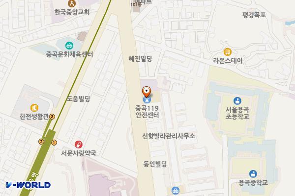 광진소방서 중곡119안전센터 위치 지도 — 서울특별시 광진구 용마산로 150, 중곡 119안전센터 (중곡동)